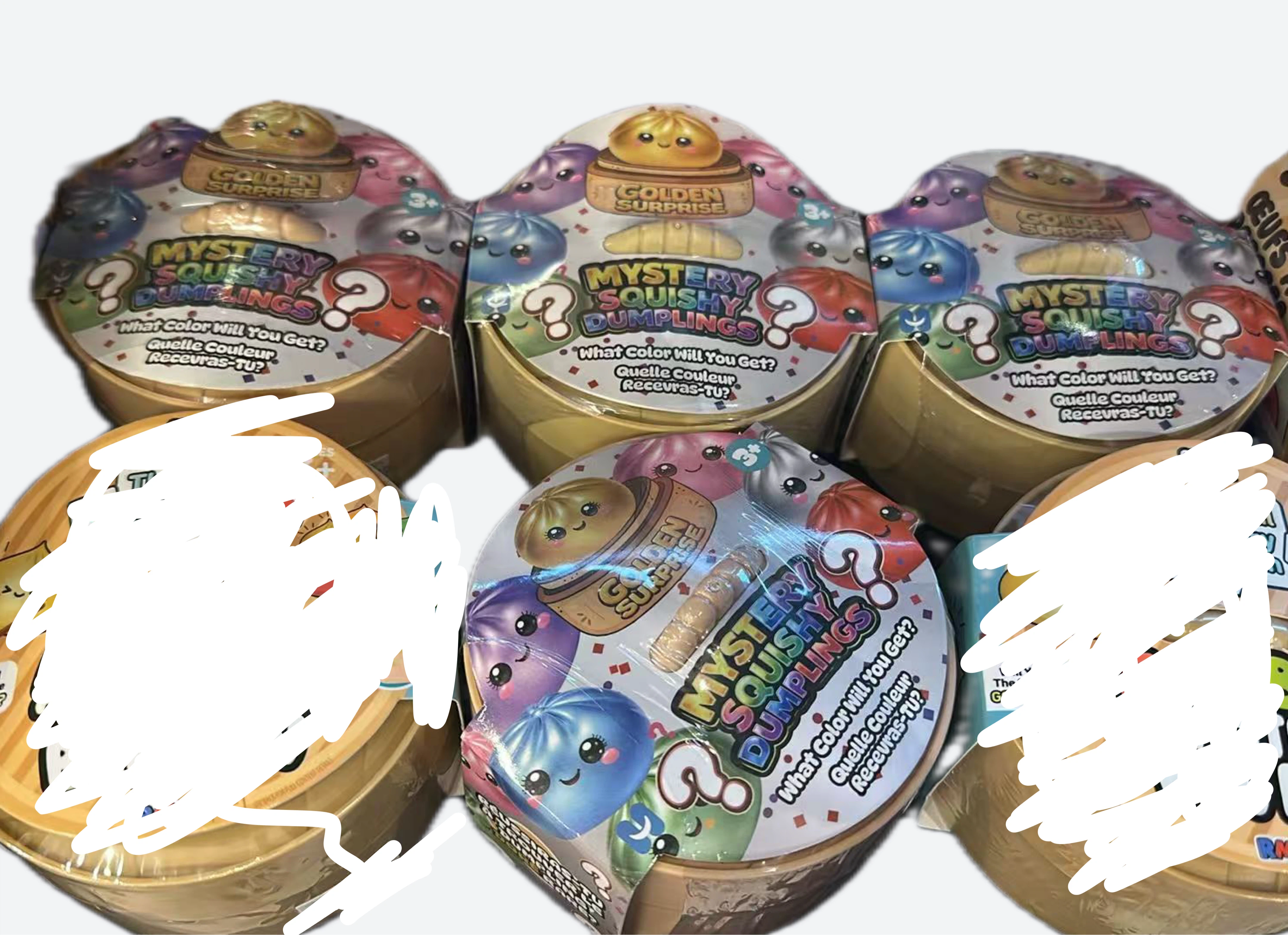 [4 left ]Golden Surprise Mystery Squishy Dumplings 3+ Years