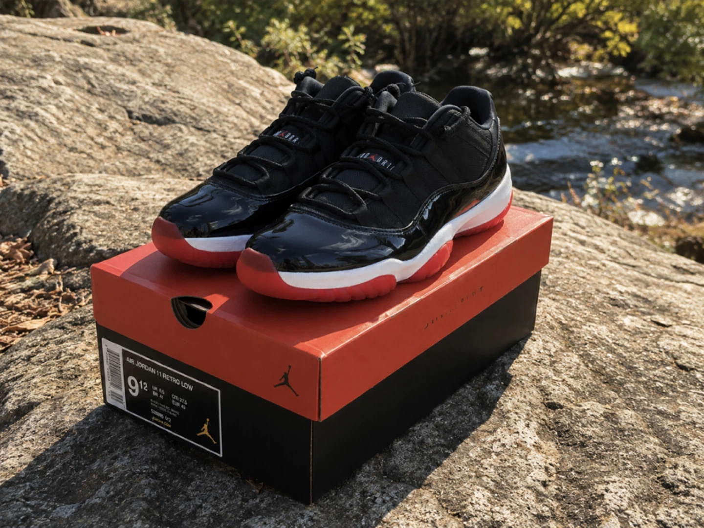 ❤️🎉NEW- Air Jordan 11 Retro Low "Black Red" Men's Shoes - photo 2