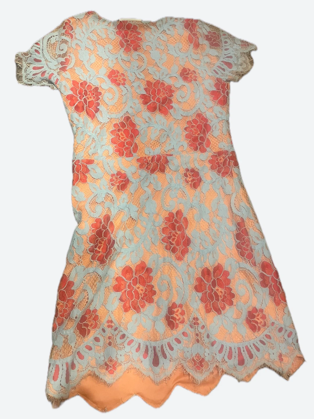 Storia Lace Dress - Coral, Blue, Red - photo 5