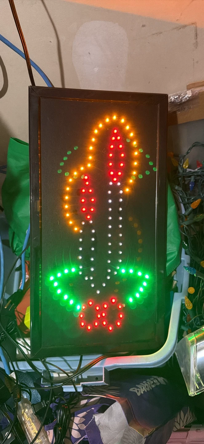 LED Candle Light Sign