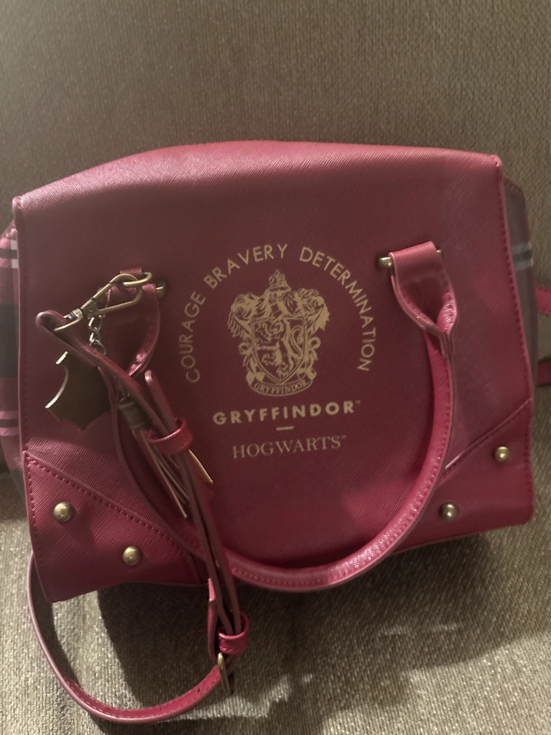 Harry Potter Gryffindor Faux Leather Satchel Bag - photo 3