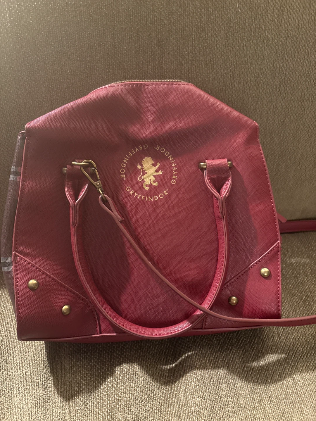 Harry Potter Gryffindor Faux Leather Satchel Bag - photo 4