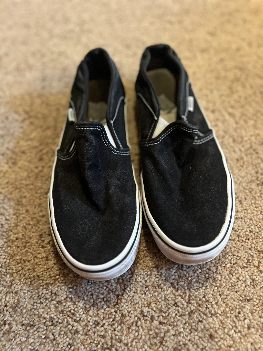 Vans Black Slip-On Shoes - Women's Size 9.5