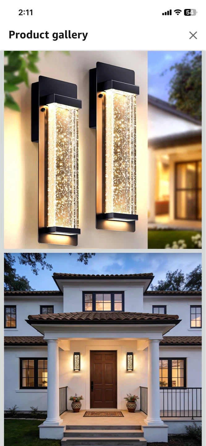 SNRU Modern LED Exterior Wall Lights