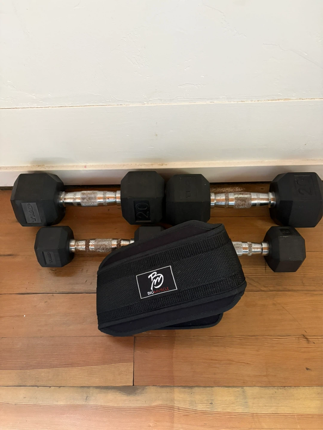 Dumbbells with Weightlifting Belt