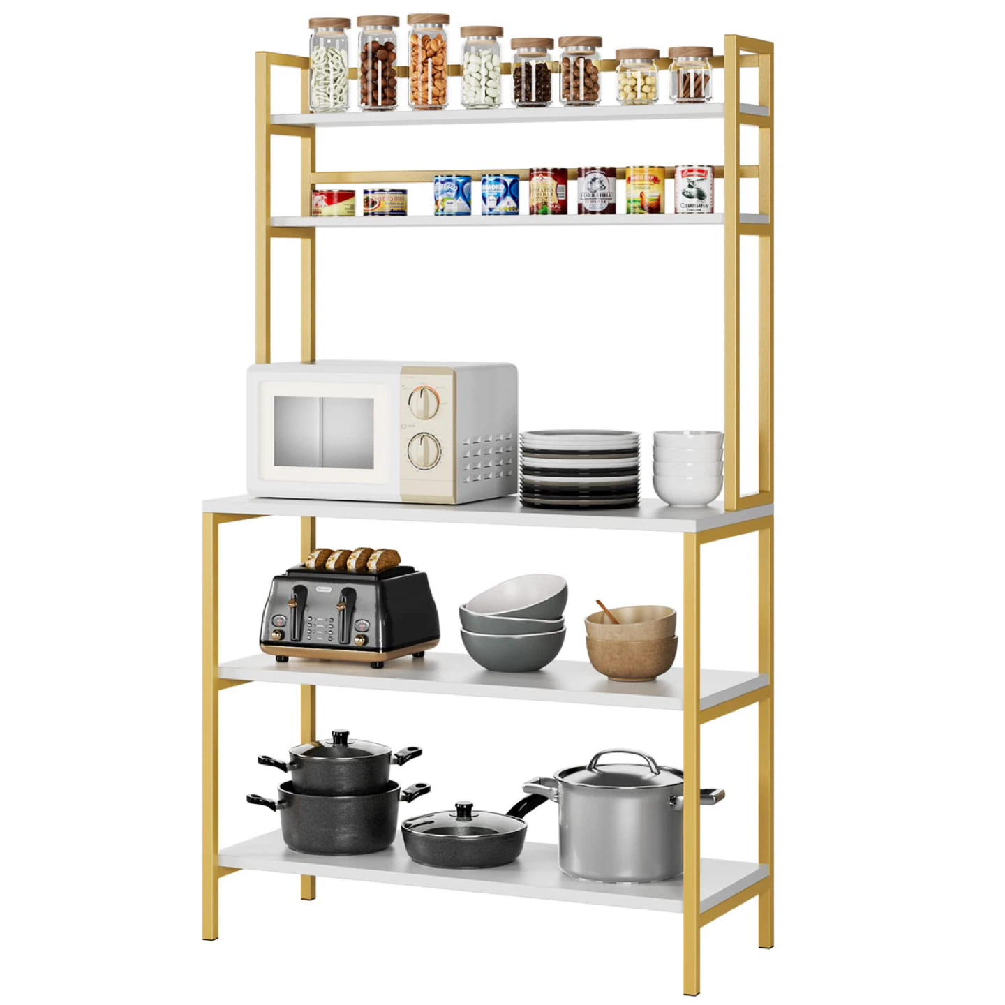 HITHOS Industrial 5-Tier Kitchen Bakers Rack - photo 2