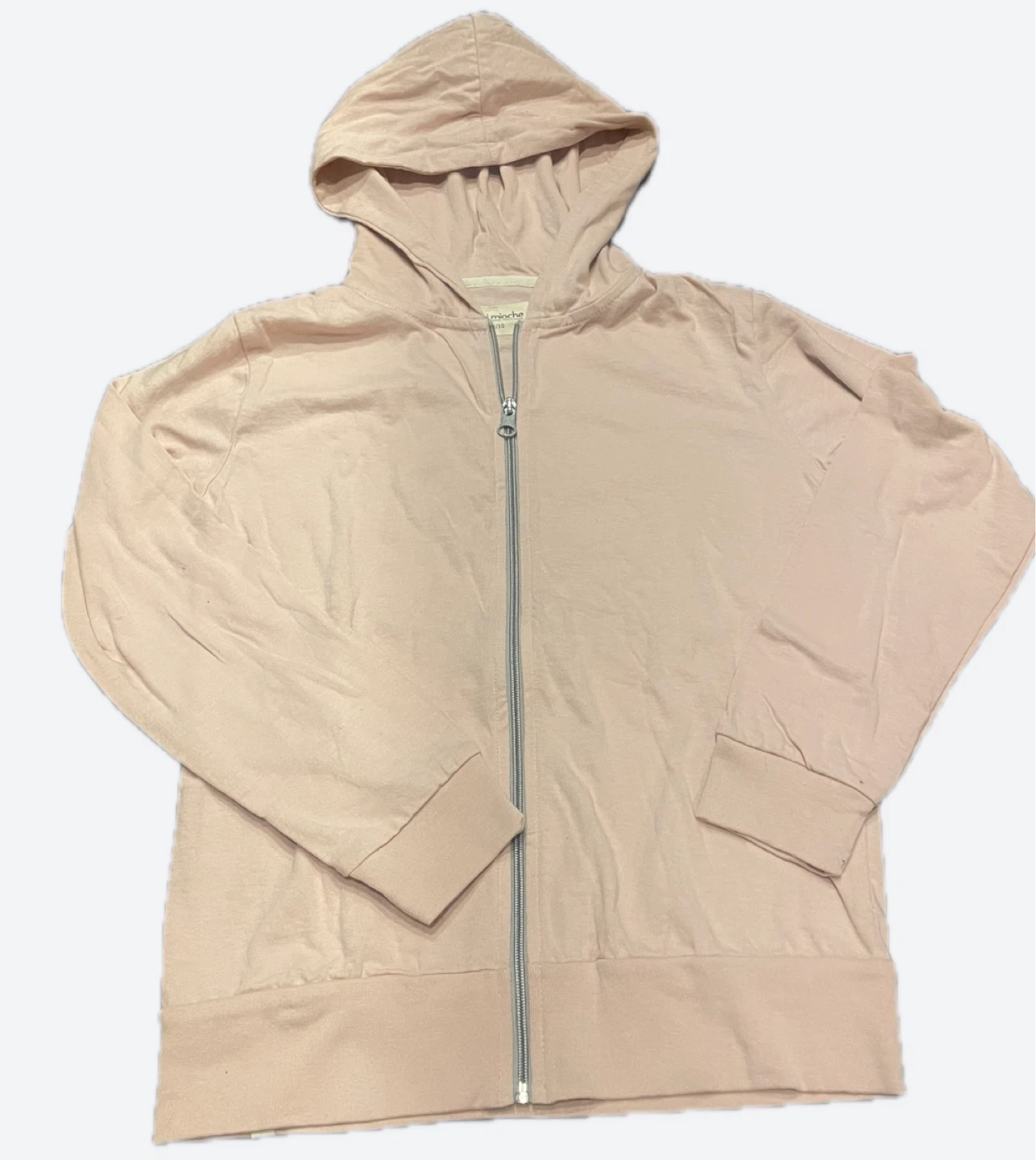 Mini Mioche Pink Zip-Up Hoodie - Size 9/10