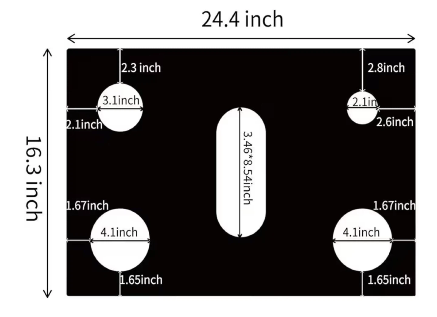 5pcs silicone stove top protector, new