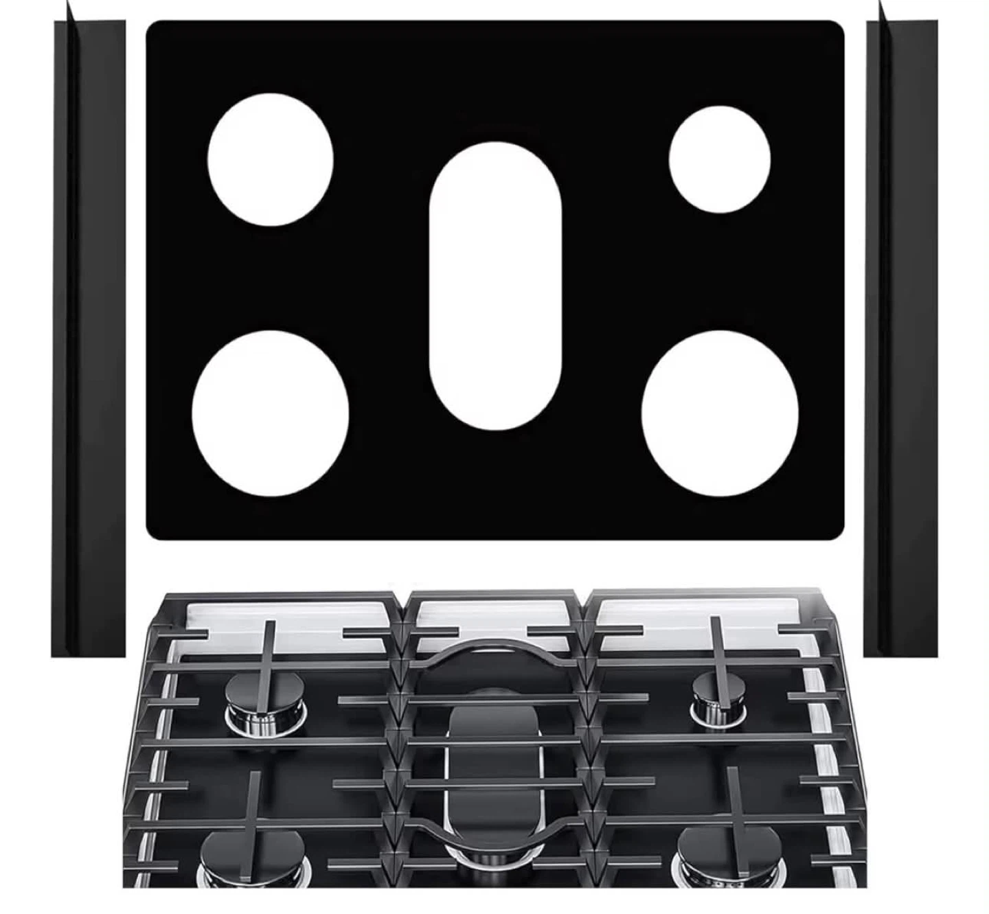 5pcs silicone stove top protector, new - photo 4
