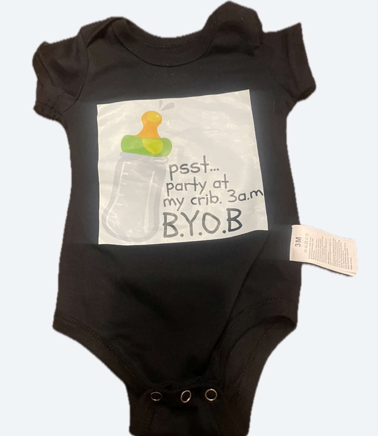 Black Baby Onesie - 3M