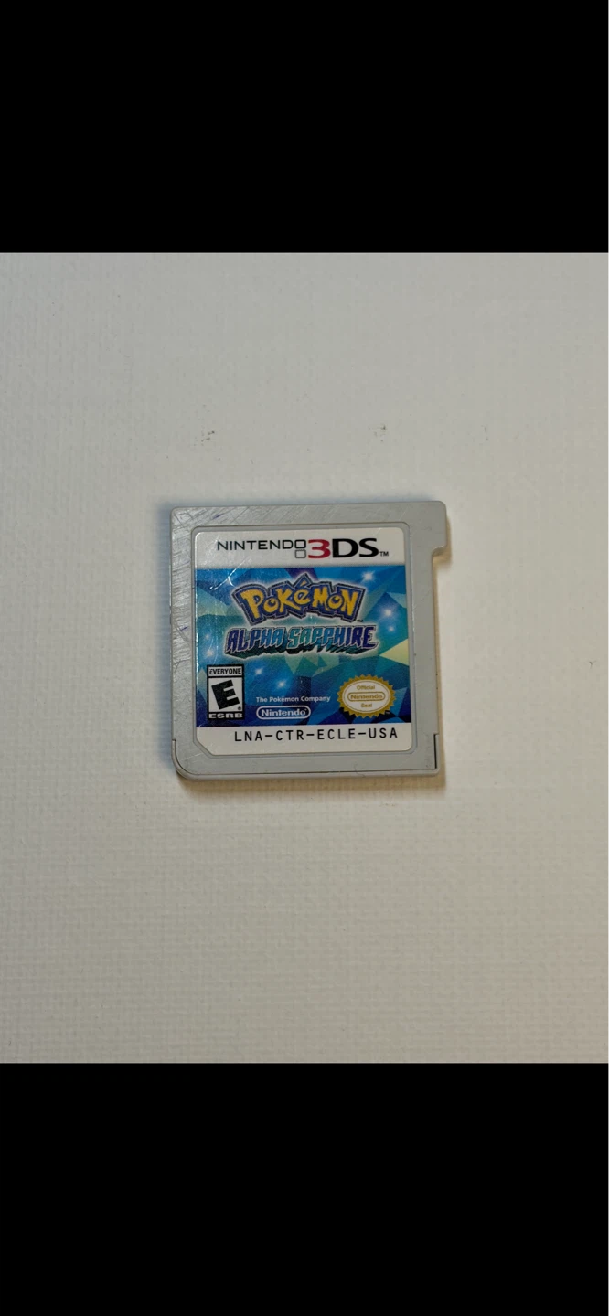 Nintendo 3DS Pokemon Alpha Sapphire Game Cartridge