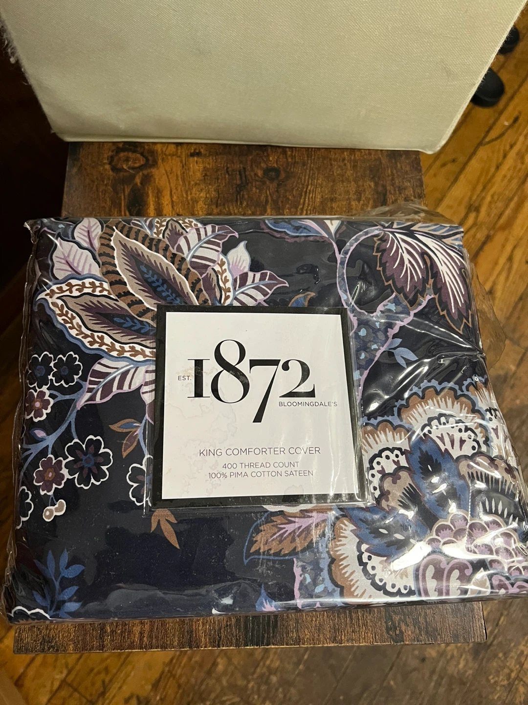 Bloomingdale's 1872 King Comforter Cover - Blue Floral - photo 3