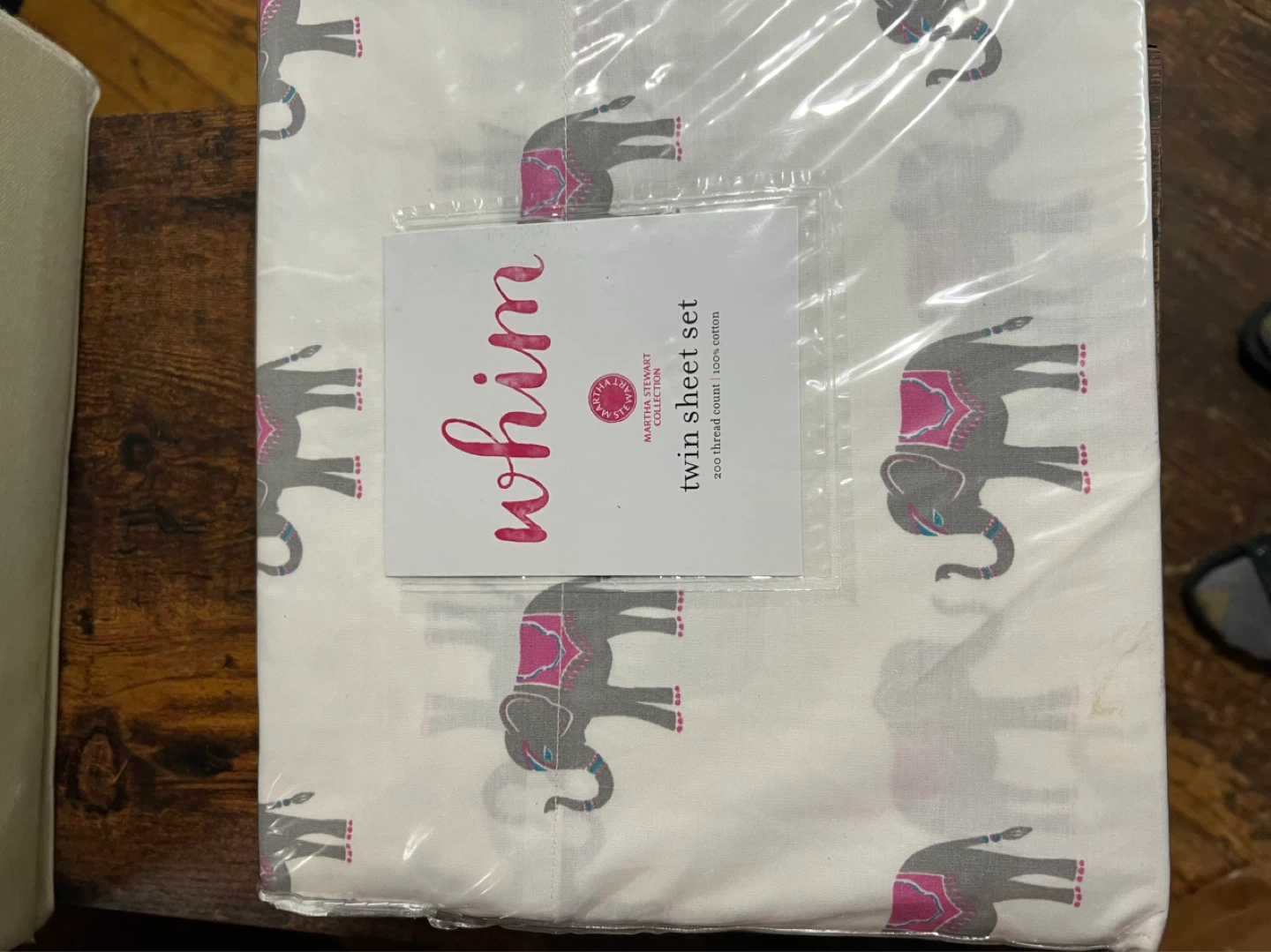 Whim Martha Stewart Twin Sheet Set - Elephants - photo 2