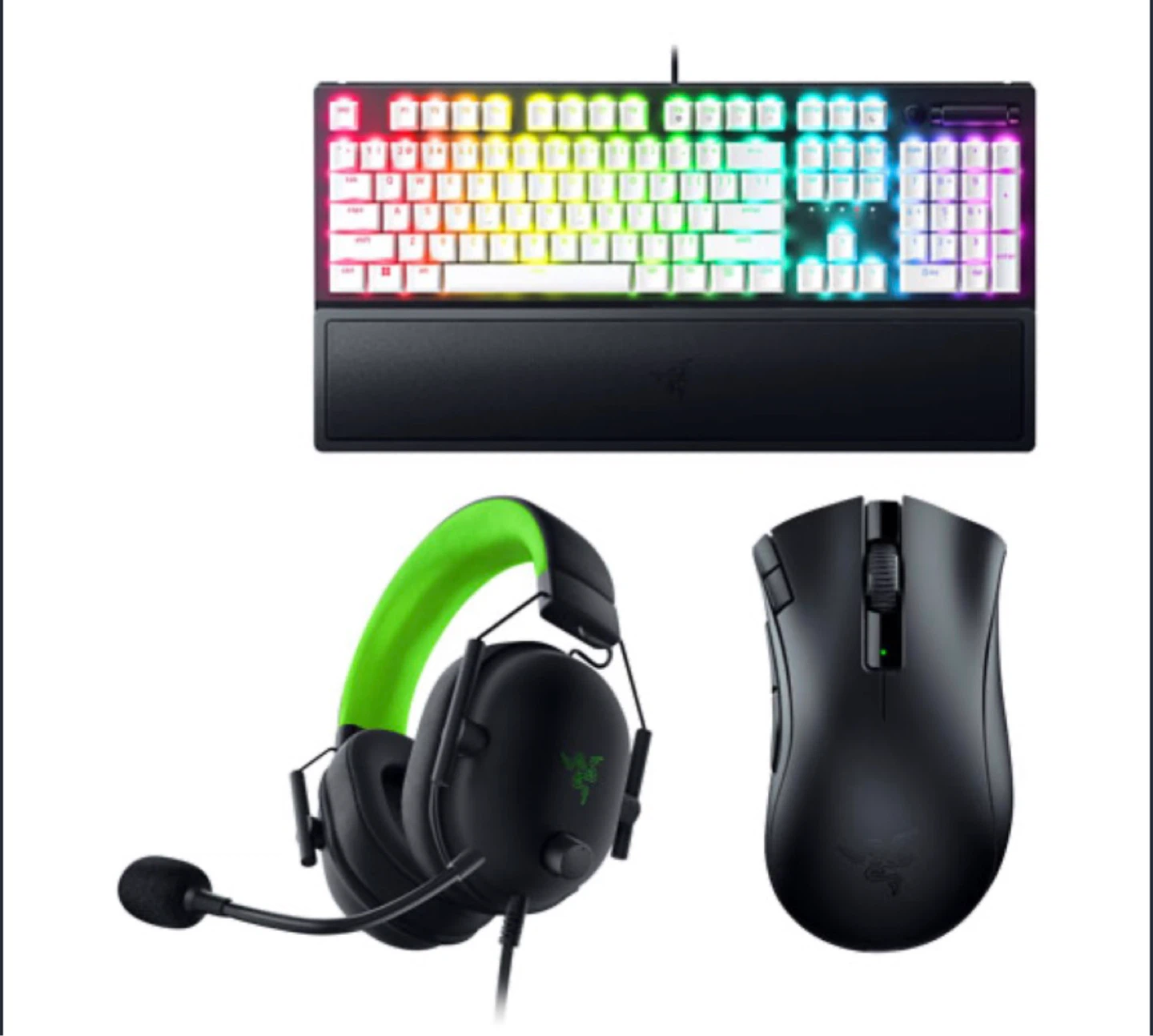 Razer Gaming Keyboard, Mouse, and Headset Bundle