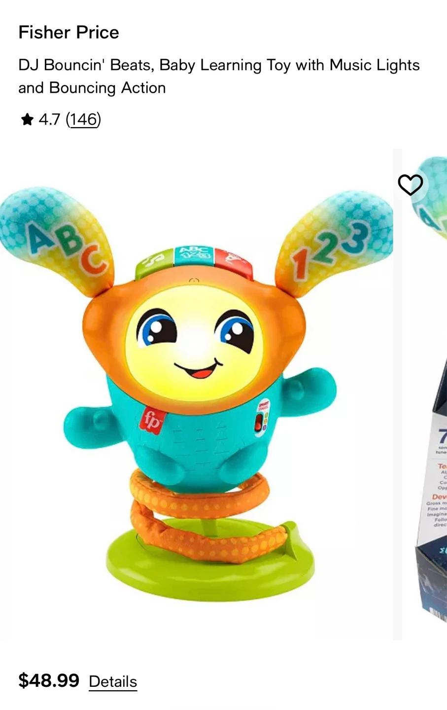 Fisher-Price DJ Bouncin' Beats Baby Learning Toy