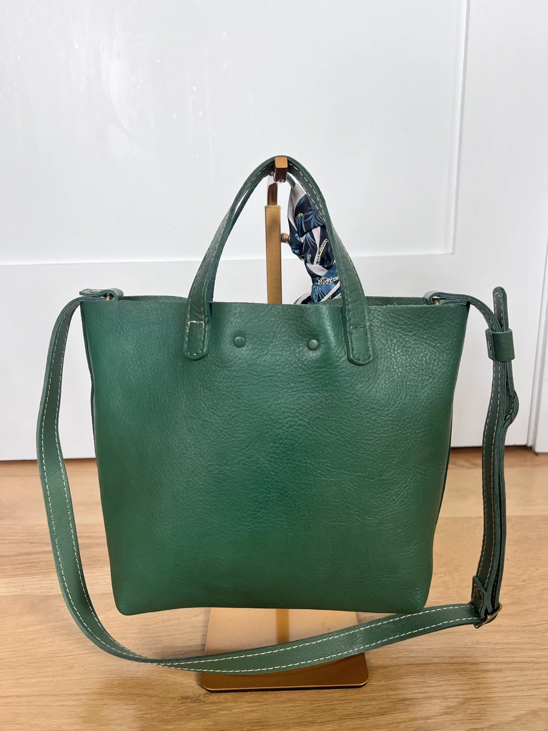 Portland Leather Goods Crossbody Tote Bag - Green - photo 3