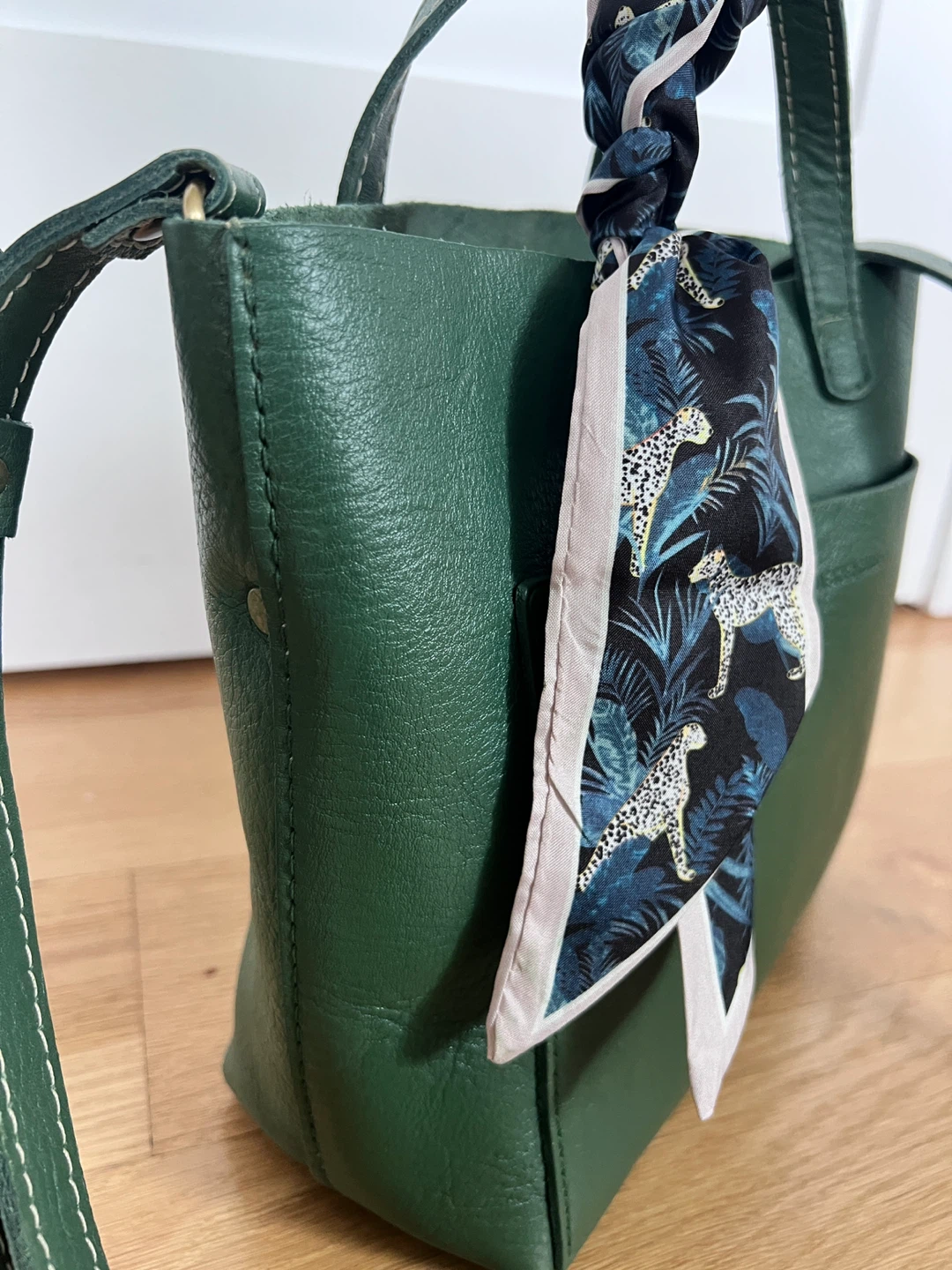 Portland Leather Goods Crossbody Tote Bag - Green - photo 5