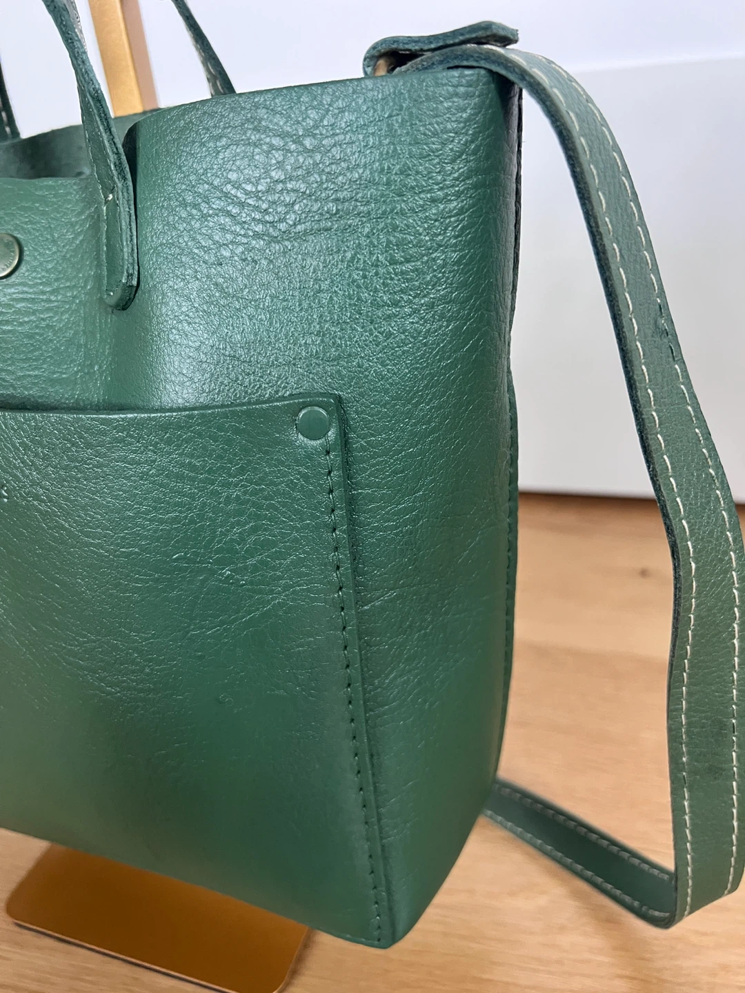 Portland Leather Goods Crossbody Tote Bag - Green - photo 4