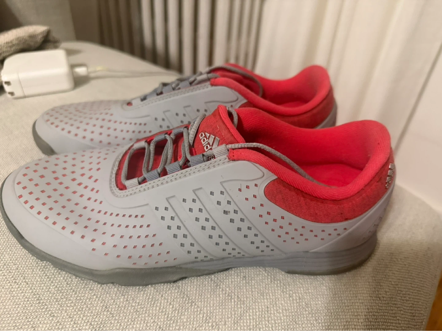 Adidas Women's Golf Shoes Size 8 White/Coral - photo 2