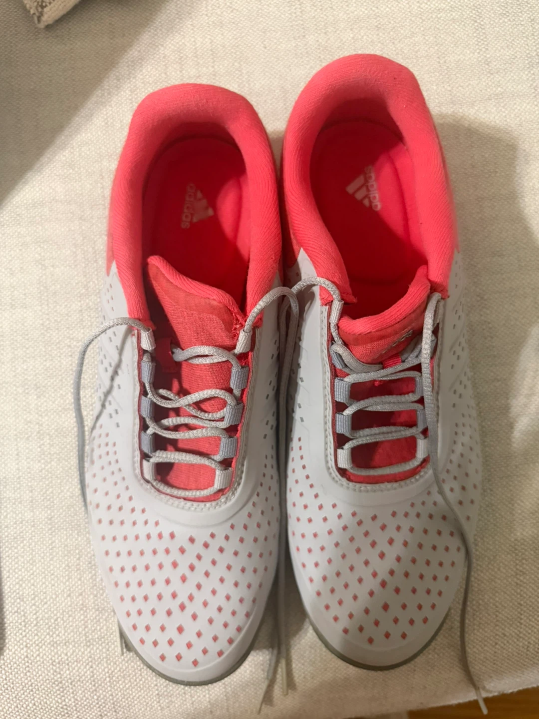 Adidas Women's Golf Shoes Size 8 White/Coral - photo 5