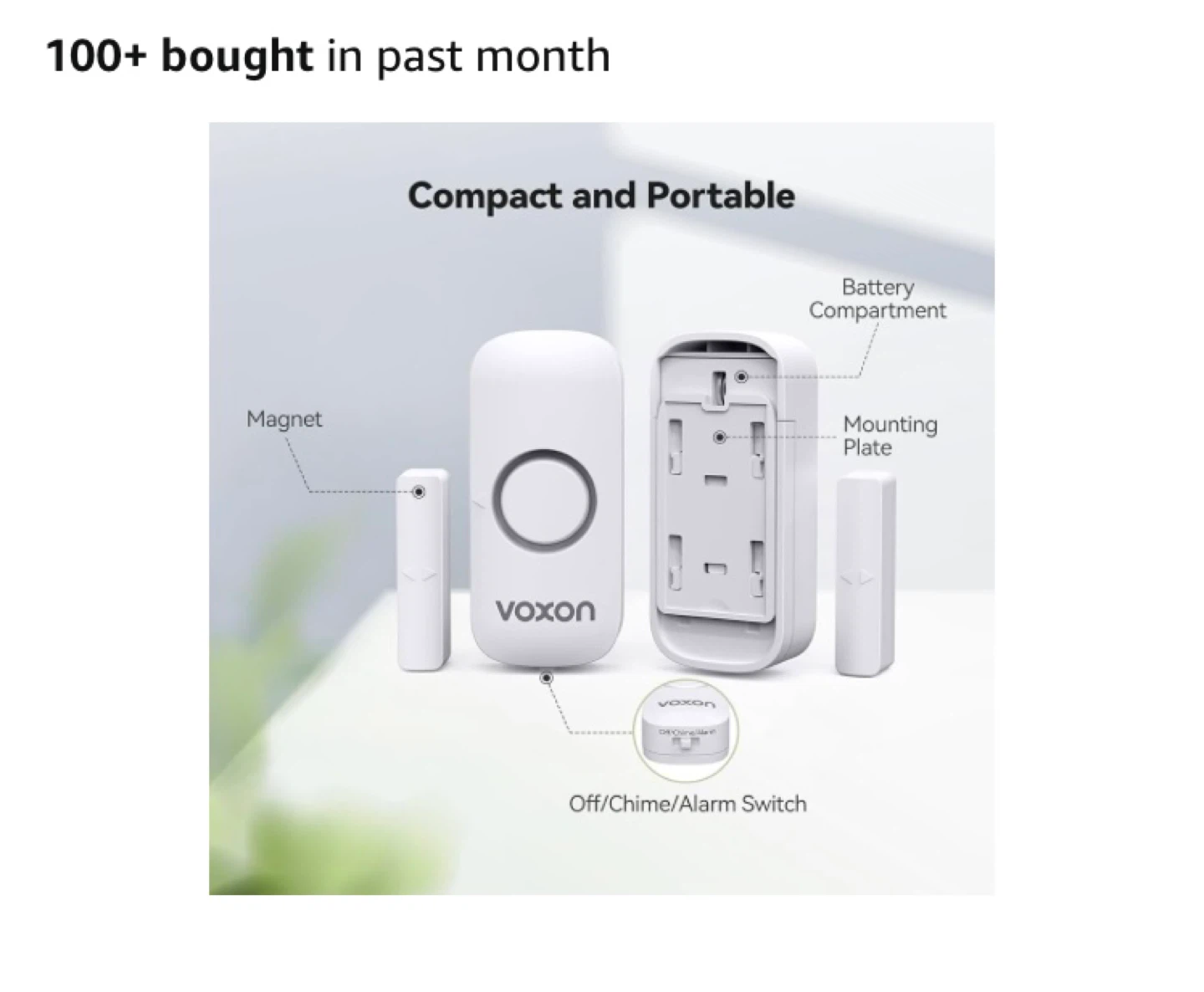 VOXON Window Door Alarm (2 Pack) - photo 5