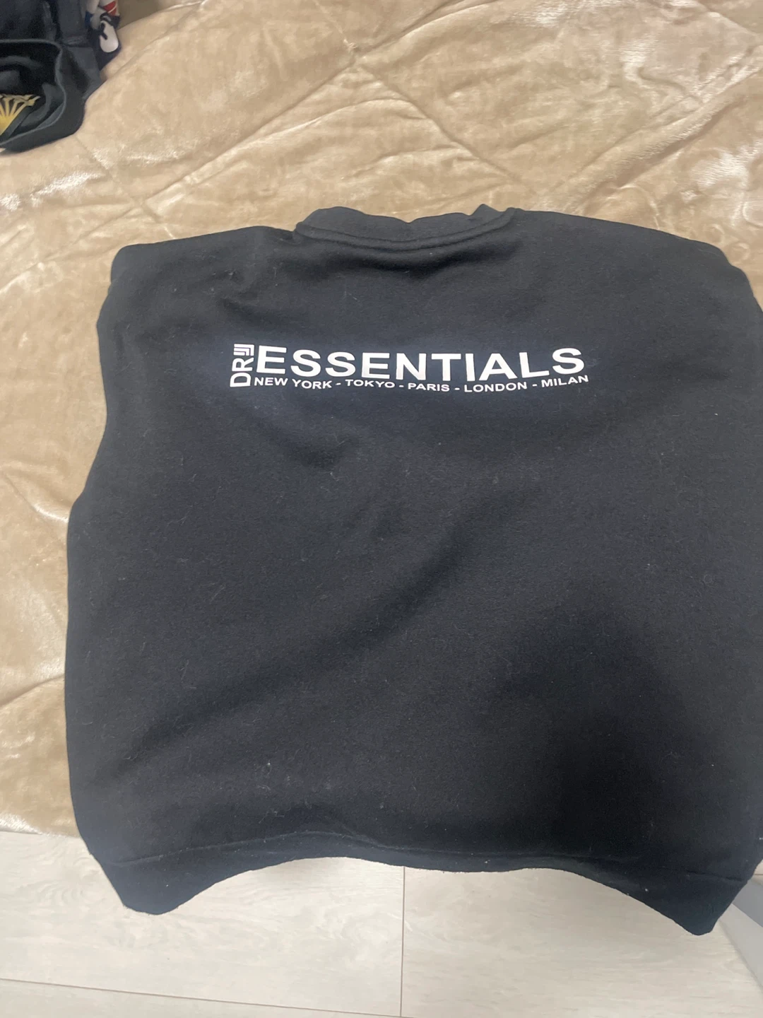 Fear of God ESSENTIALS Black Crewneck Sweatshirt - photo 2