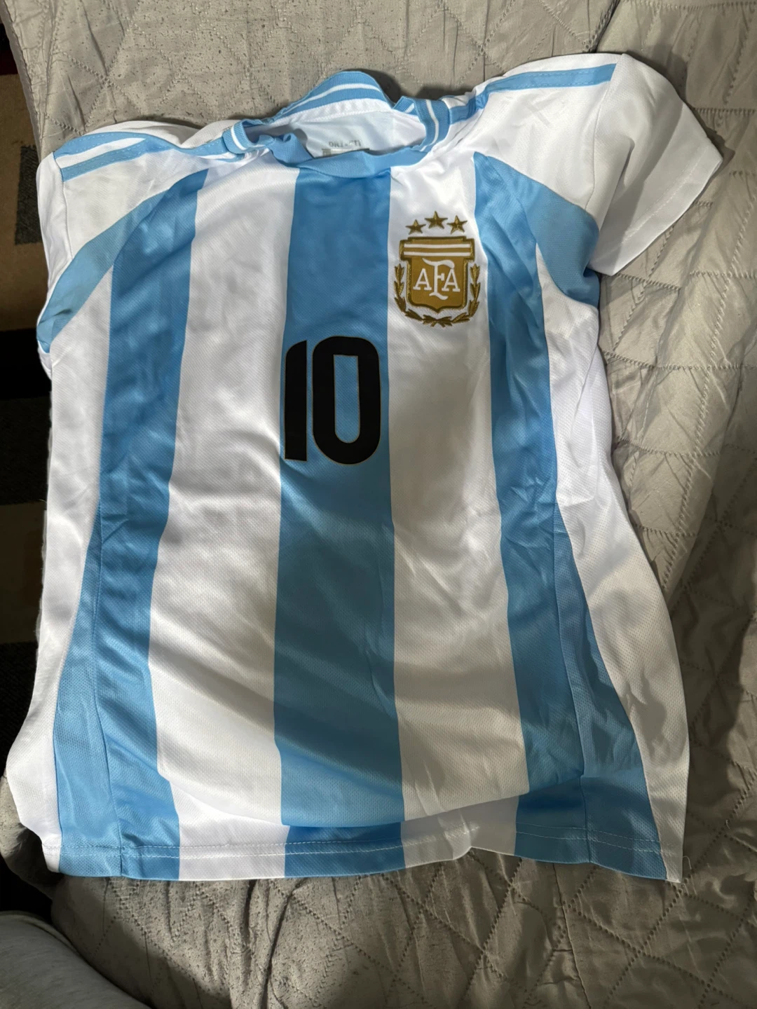 kids Argentina Messi #10 Soccer Jersey and Shorts Set - photo 5