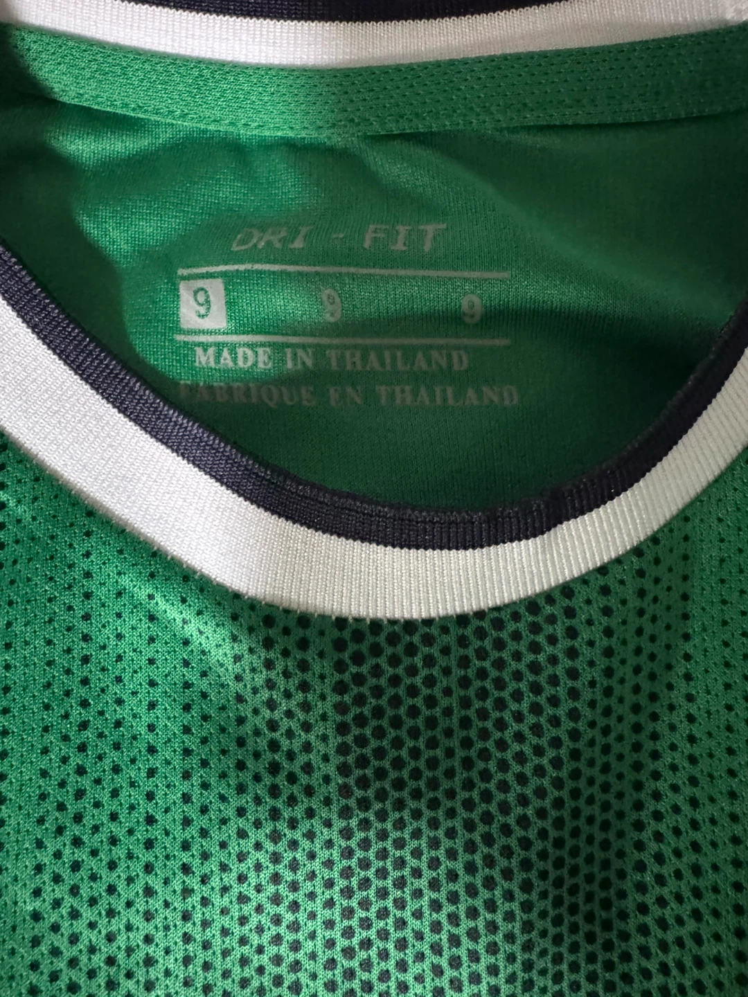 kids Nike Dri-FIT Green Soccer Jersey and Shorts Set - photo 3