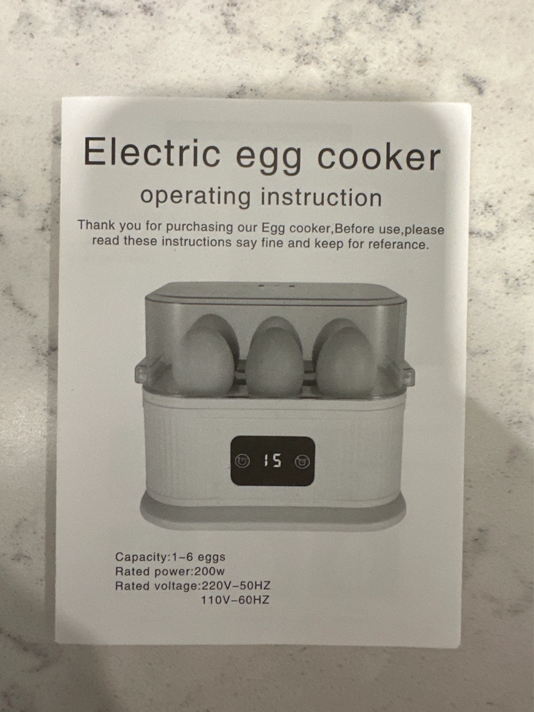 Electric Egg Cooker - 6 Eggs - photo 5