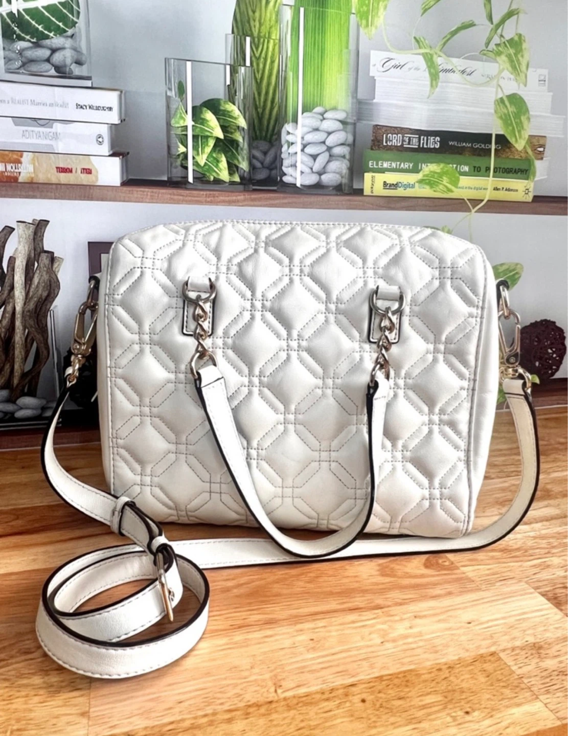 Kate Spade Quilted White Leather Satchel Bag - photo 3