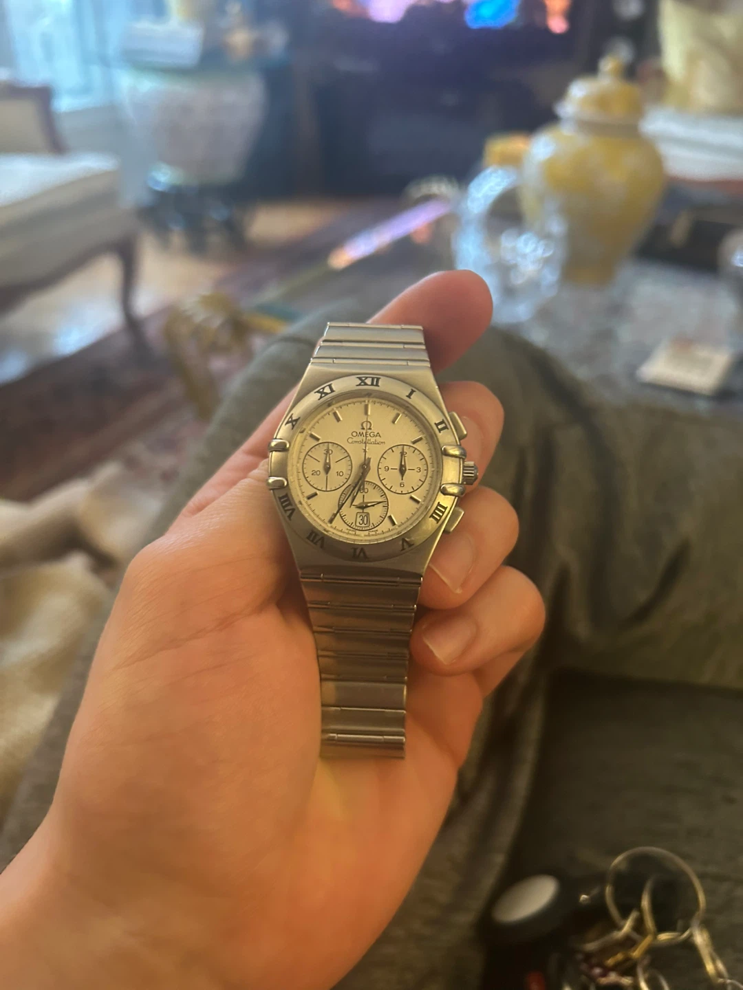 Omega Constellation Chronograph Stainless Steel Men's Watch