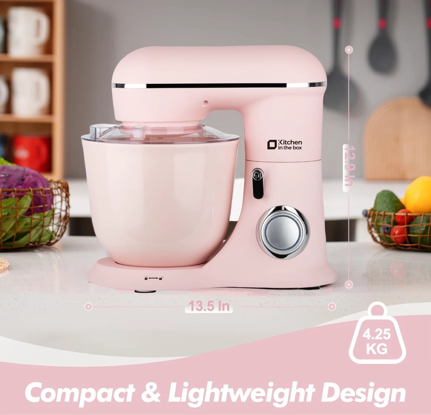 Kitchen in the Box Pink Stand Mixer 4.5Qt