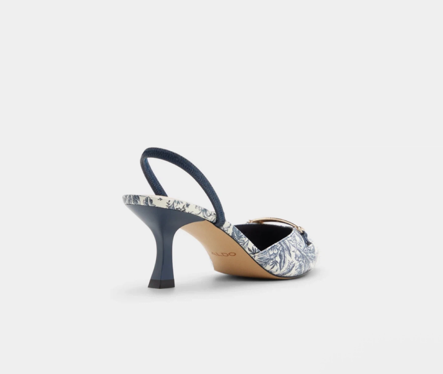 ALDO Blue Floral Slingback Heels - photo 3