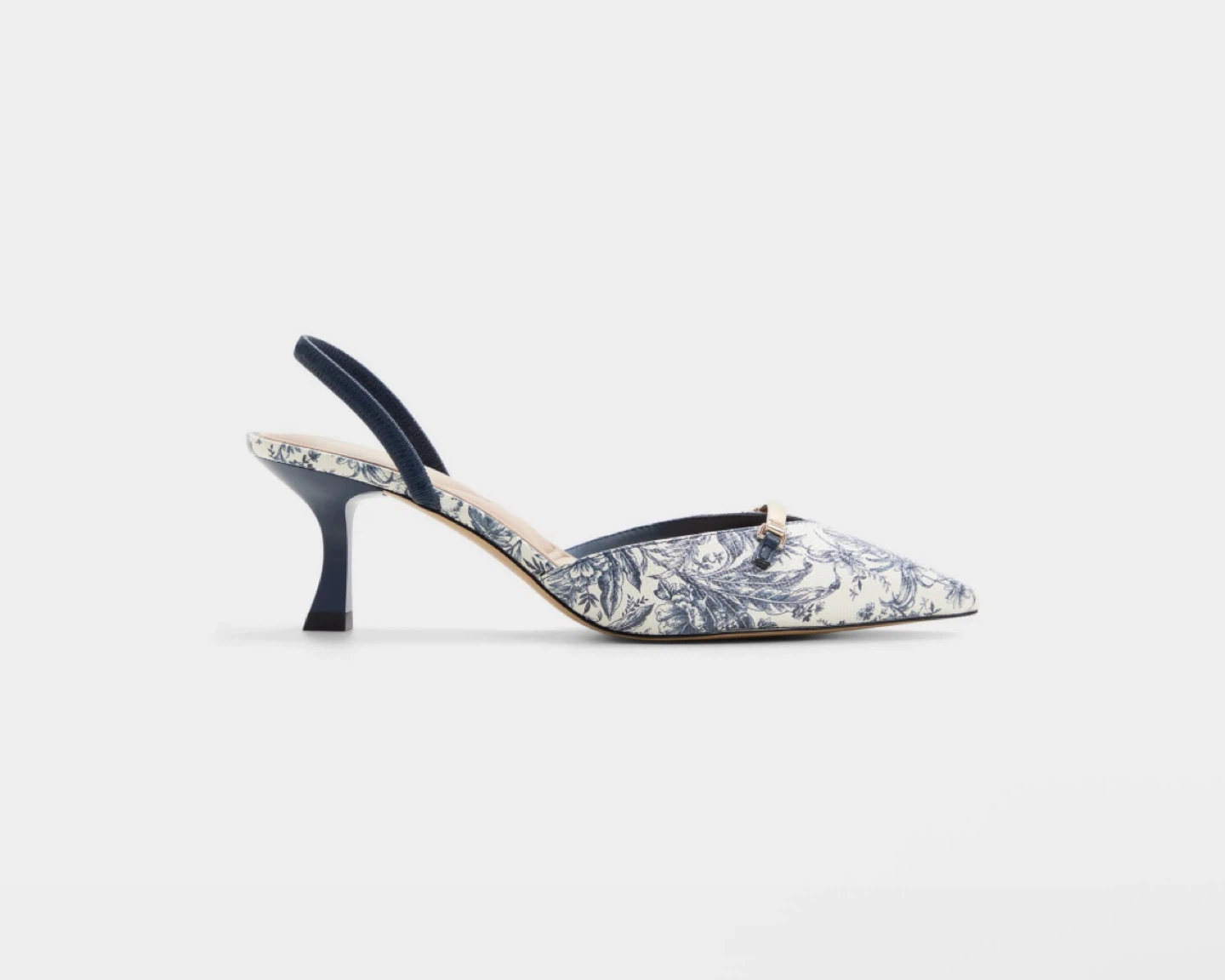 ALDO Blue Floral Slingback Heels