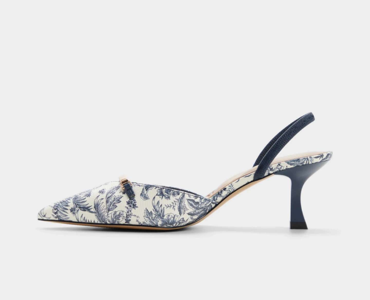 ALDO Blue Floral Slingback Heels - photo 4