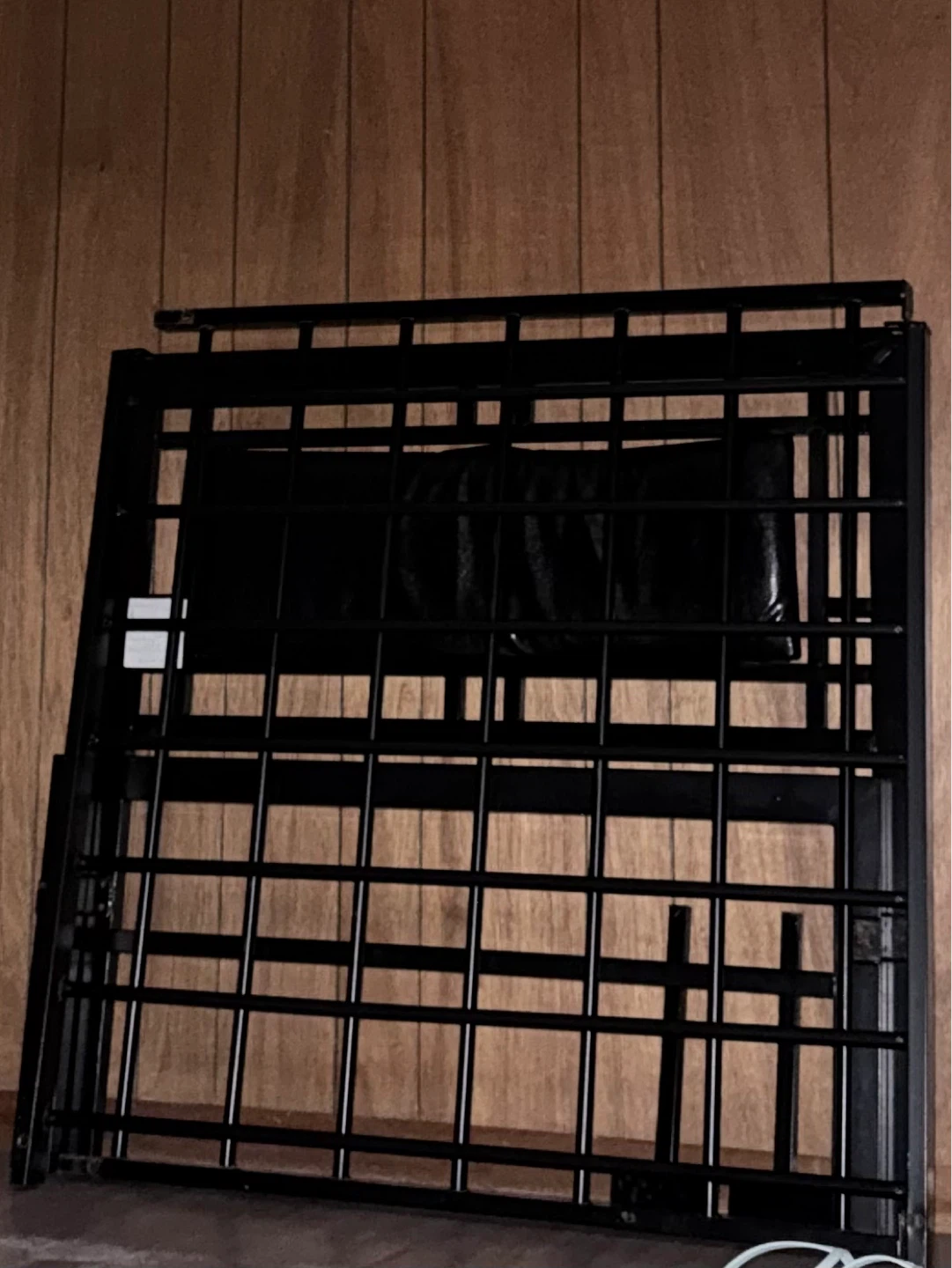 Black Metal single size bed frame