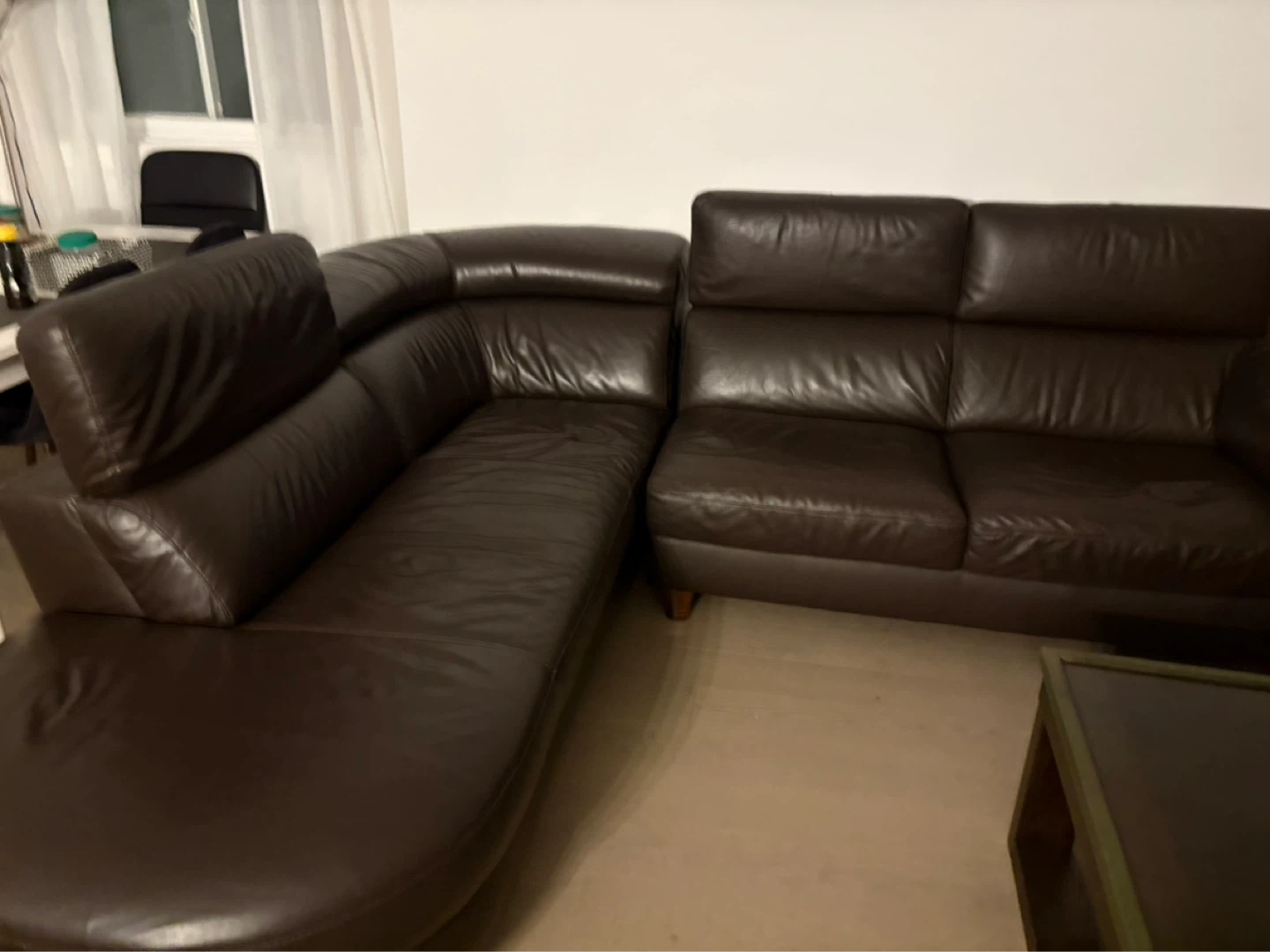 Brown Italy Leather Sectional Sofa - photo 5
