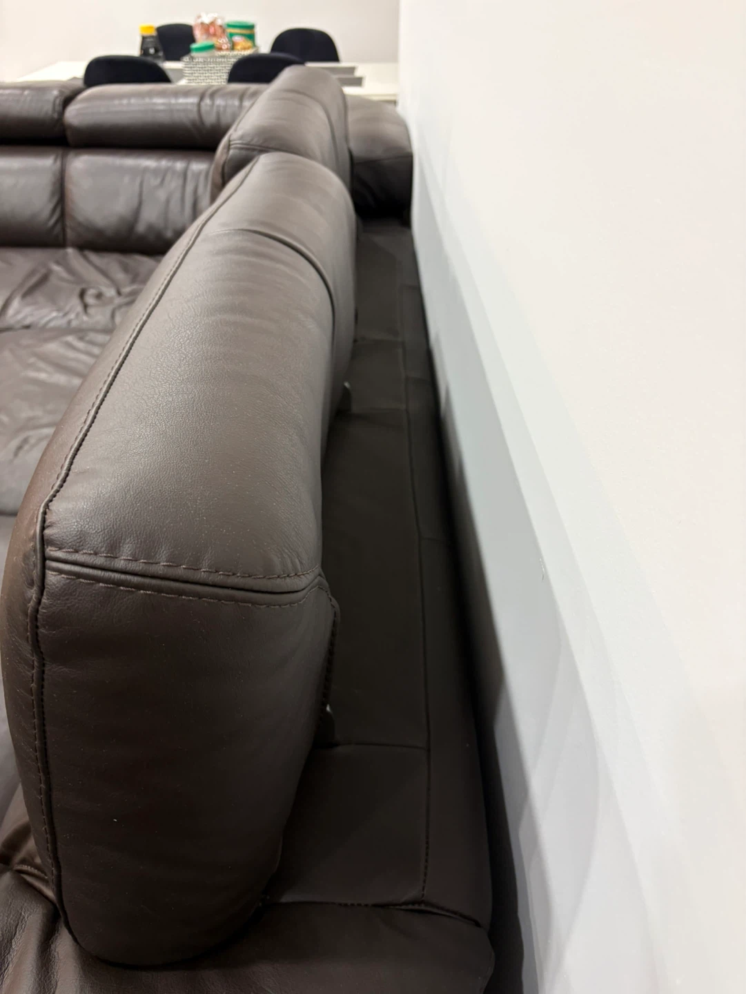 Brown Italy Leather Sectional Sofa - photo 4