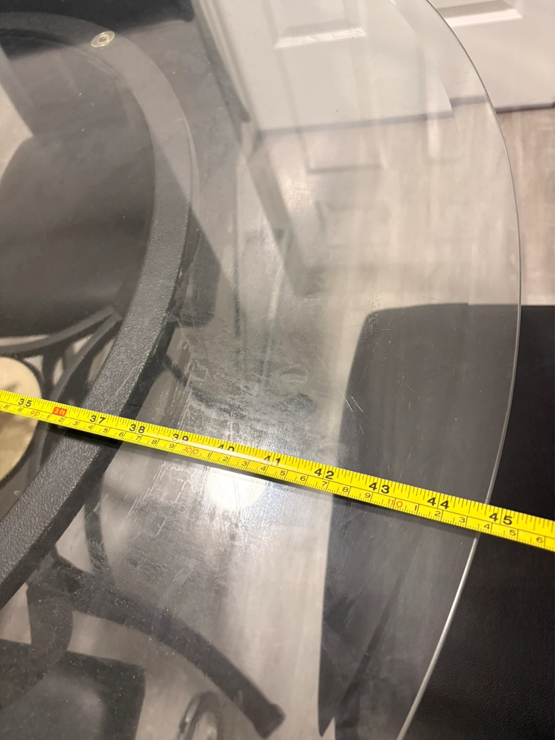 Glass Top Dining Table with 4 Black Chairs - photo 3