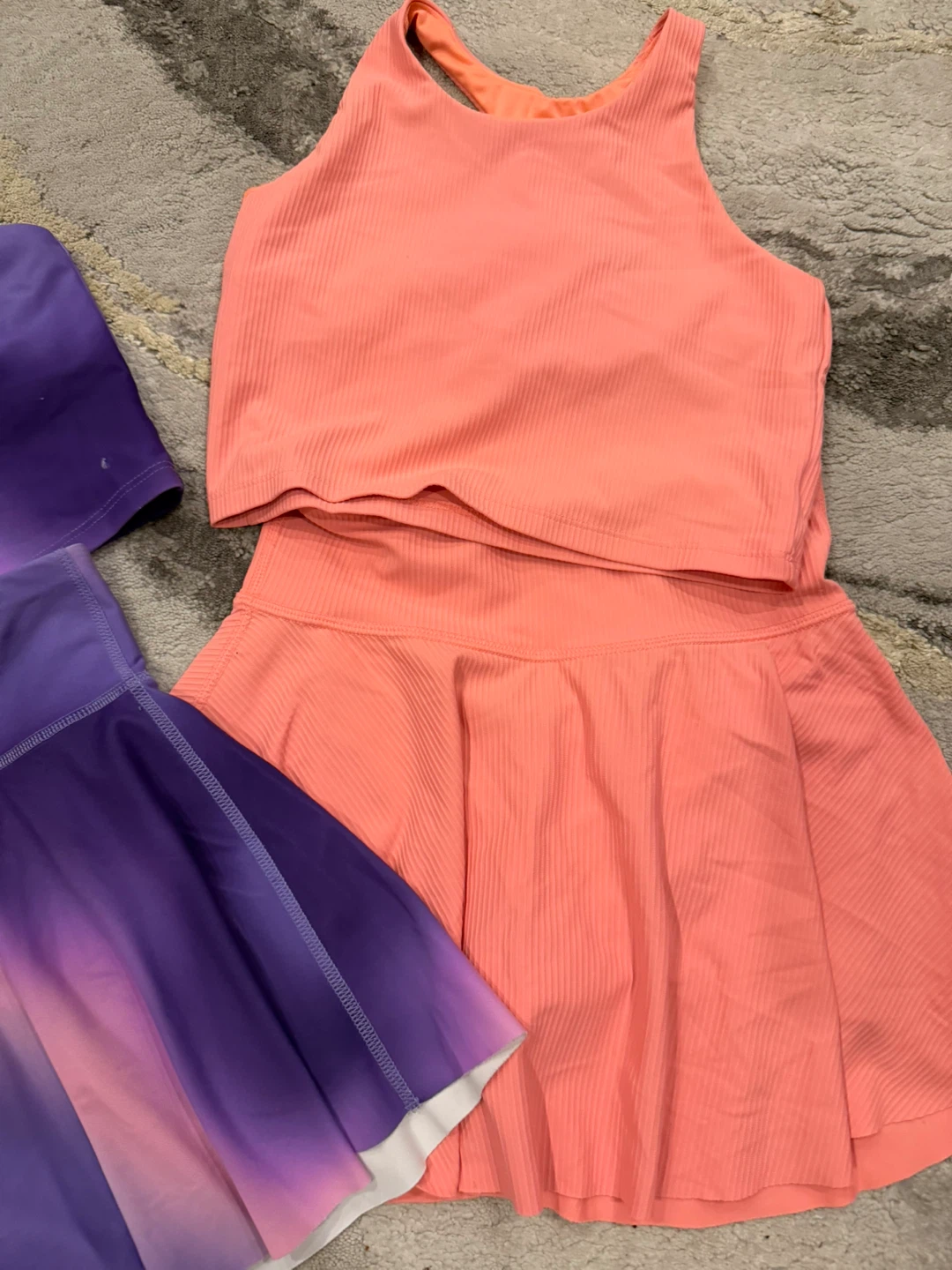 Girls size 10/12 active soft skorts and tank sets - photo 3