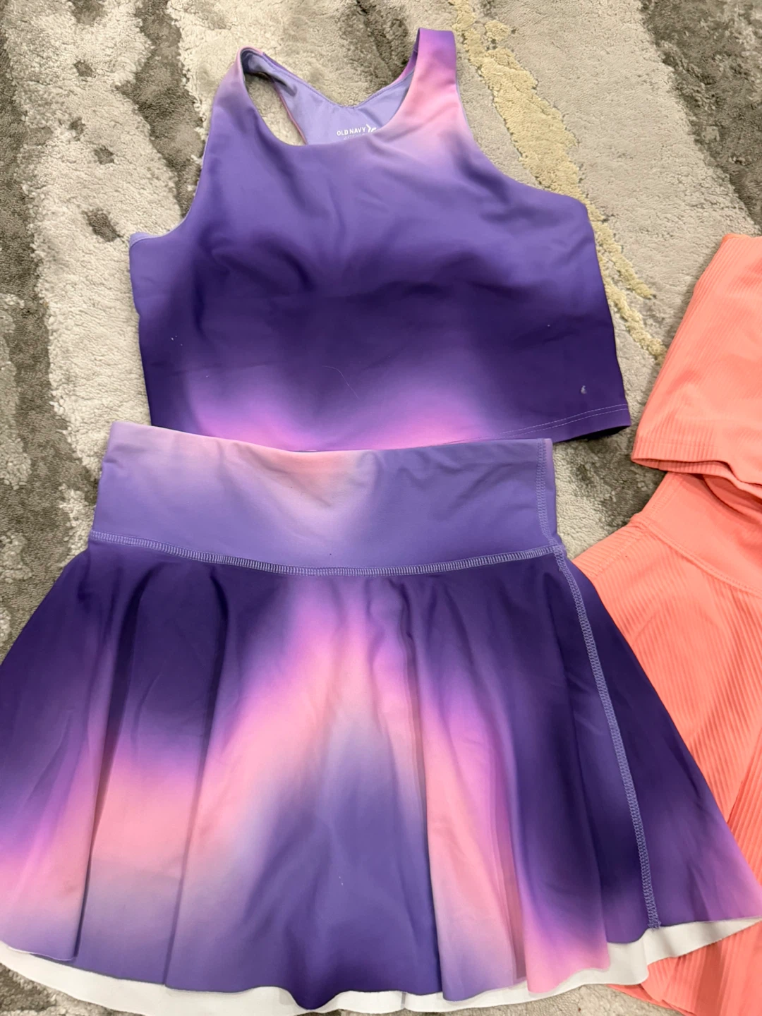 Girls size 10/12 active soft skorts and tank sets - photo 2