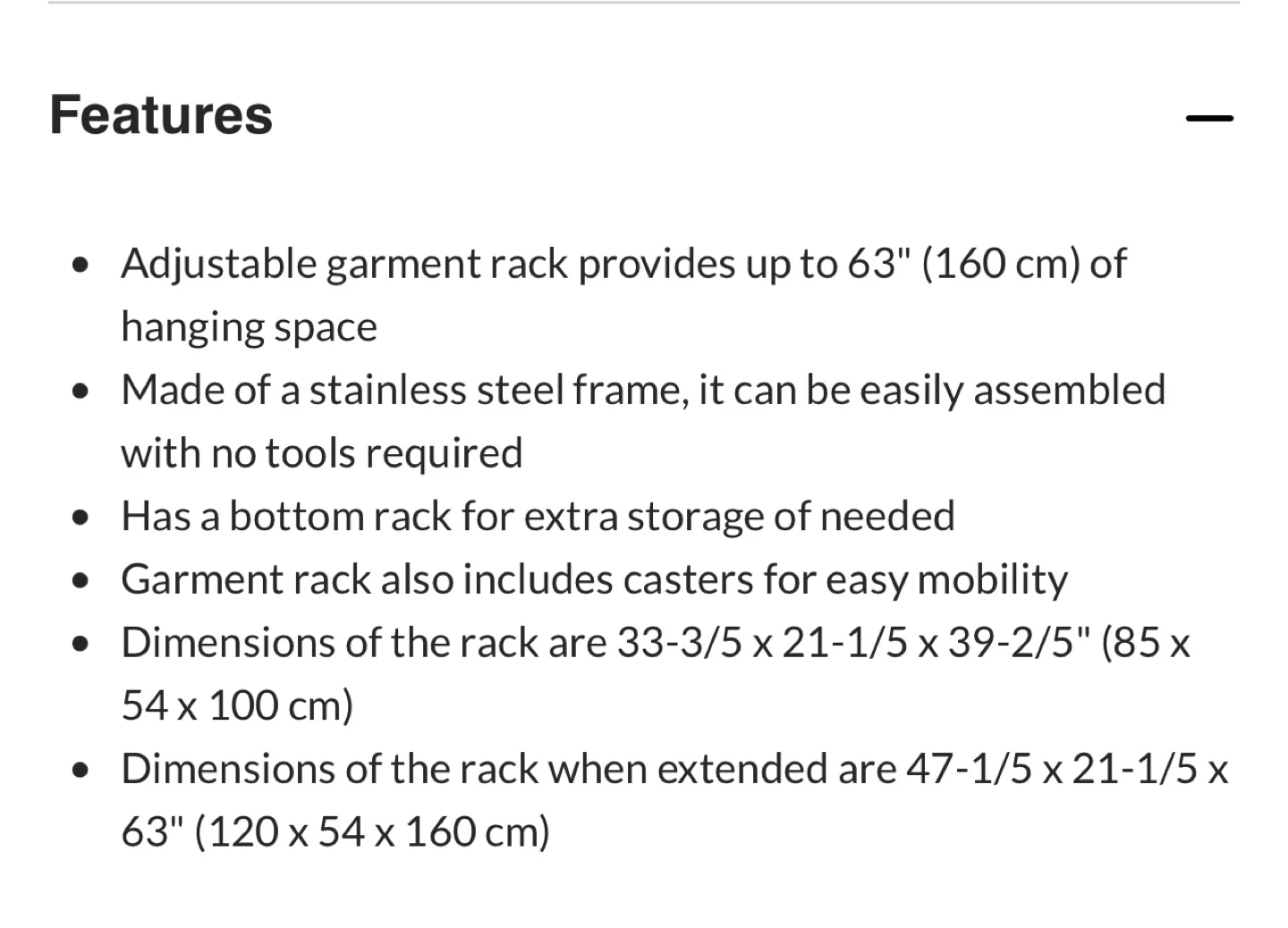 BRAND NEW Adjustable garment rack from Canadian Tire - photo 4