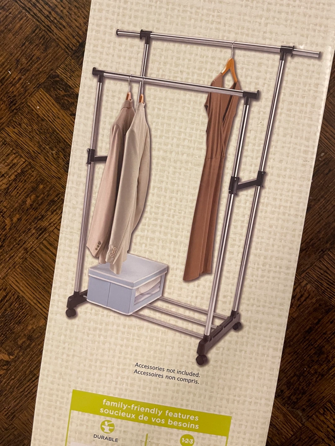 BRAND NEW Adjustable garment rack from Canadian Tire