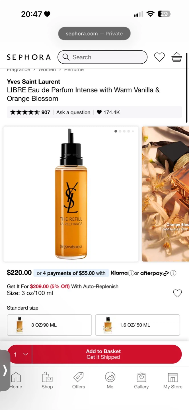 Yves Saint Laurent Libre Eau de Parfum Refill 3 oz - photo 2