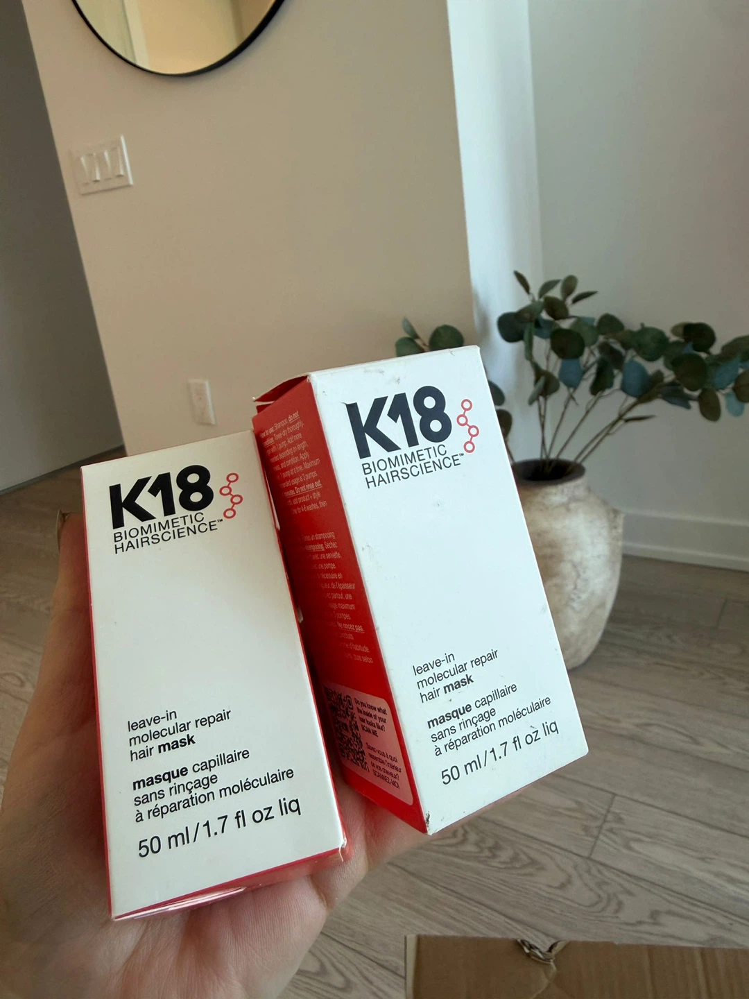 K18 Biomimetic Hairscience Leave-In Molecular Repair Hair Mask
