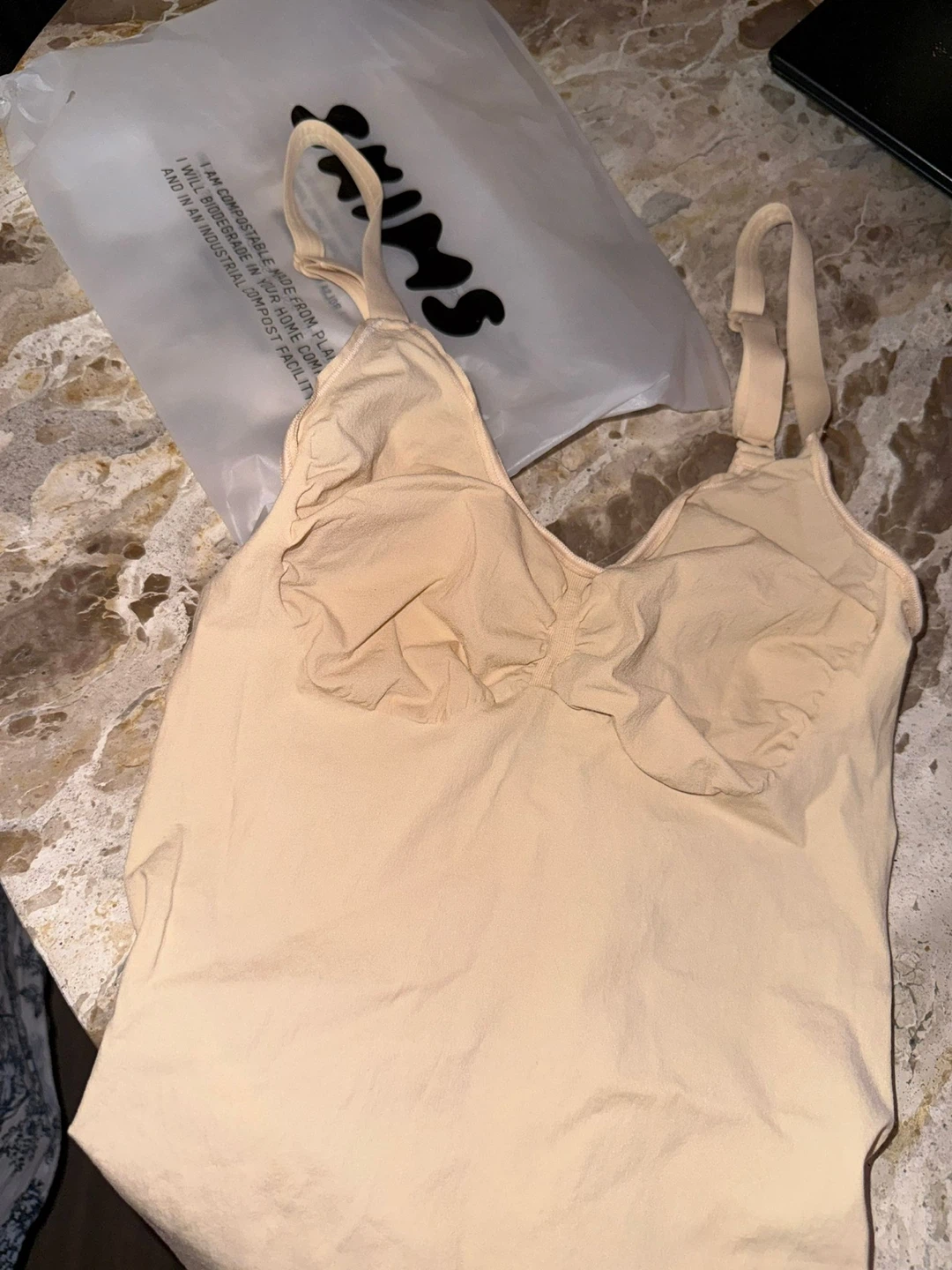 SKIMS Fits Everybody Cami Bodysuit Beige Xl - photo 5