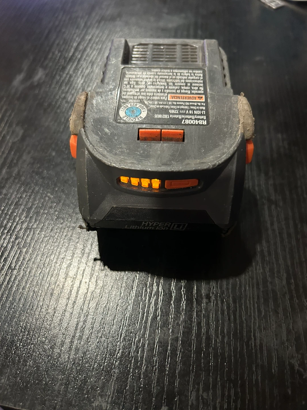 RIDGID 18V 4.0Ah HYPER Lithium-Ion/ Li Battery - photo 3