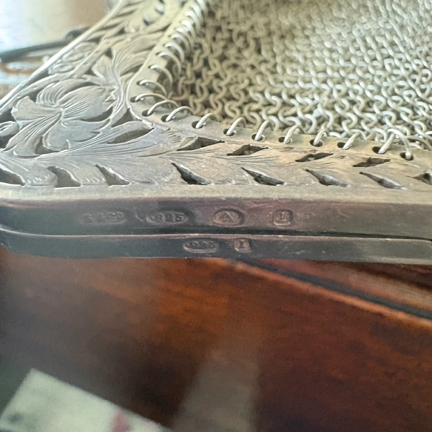 Vintage Sterling Silver Mesh Purse - photo 2