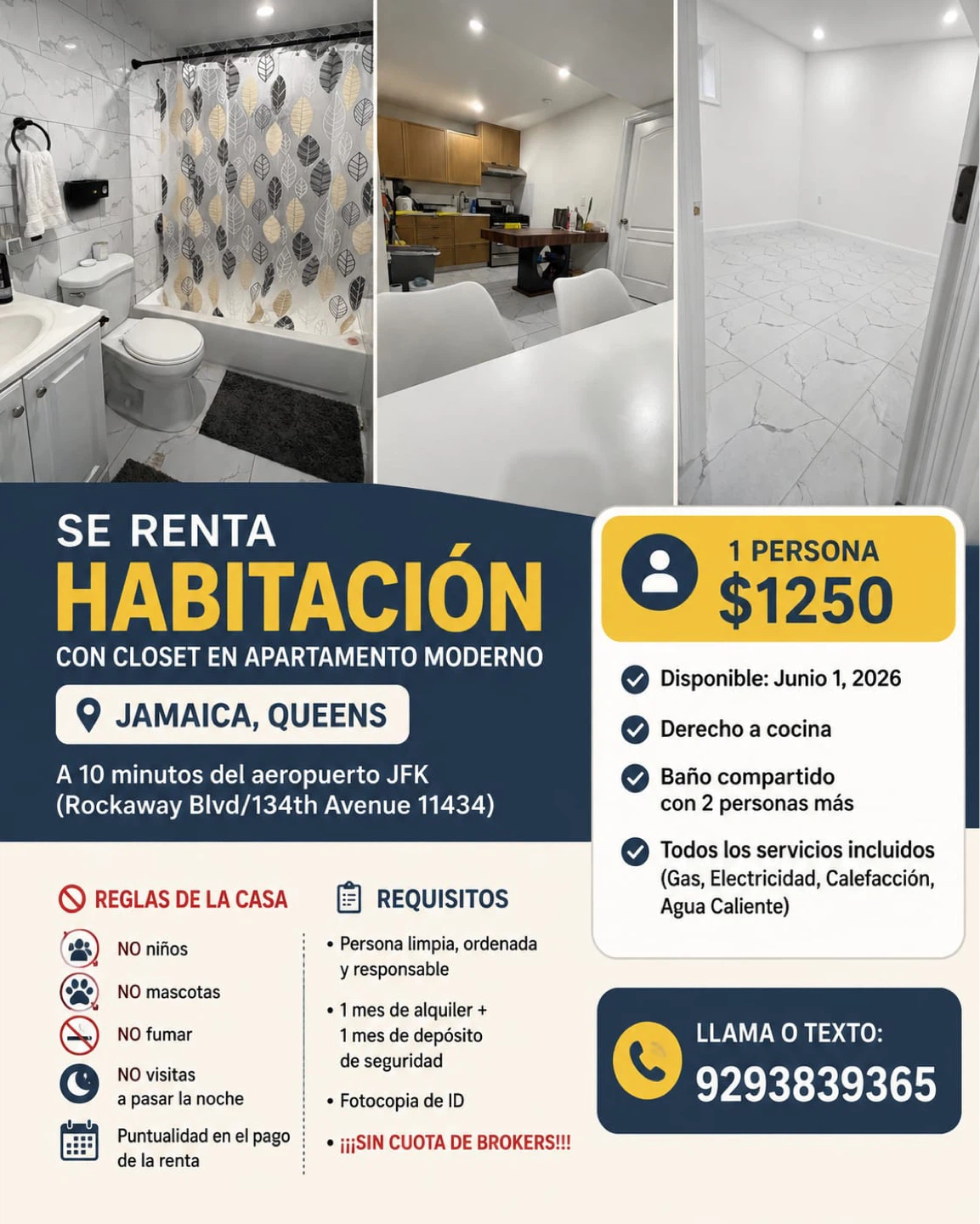 Room for Rent - Jamaica, Queens