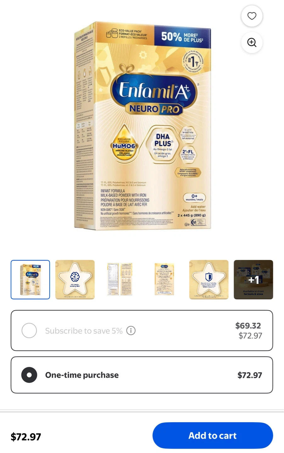 Enfamil A+ NeuroPro 2 x 445g SEALED - photo 2